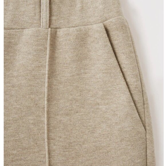 OGL FuzzLuxe High Waisted Straight Leg Pull On Pant Sz Medium Beige Stretchy Sof - Picture 13 of 15